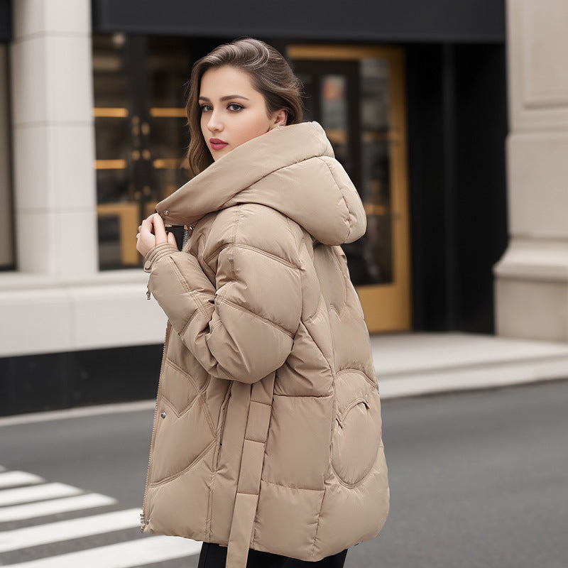 LIZ Kpop Style Versatile Cotton -Down Puffer Jacket