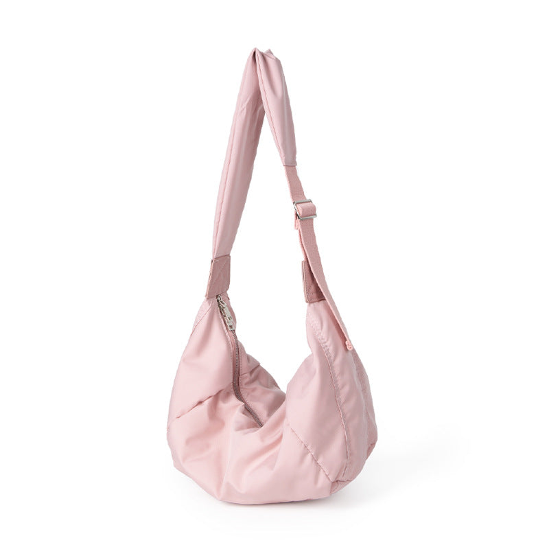 LISA Large Capacity Nylon Fabric Crossbody Shoulder Dumpling Bag