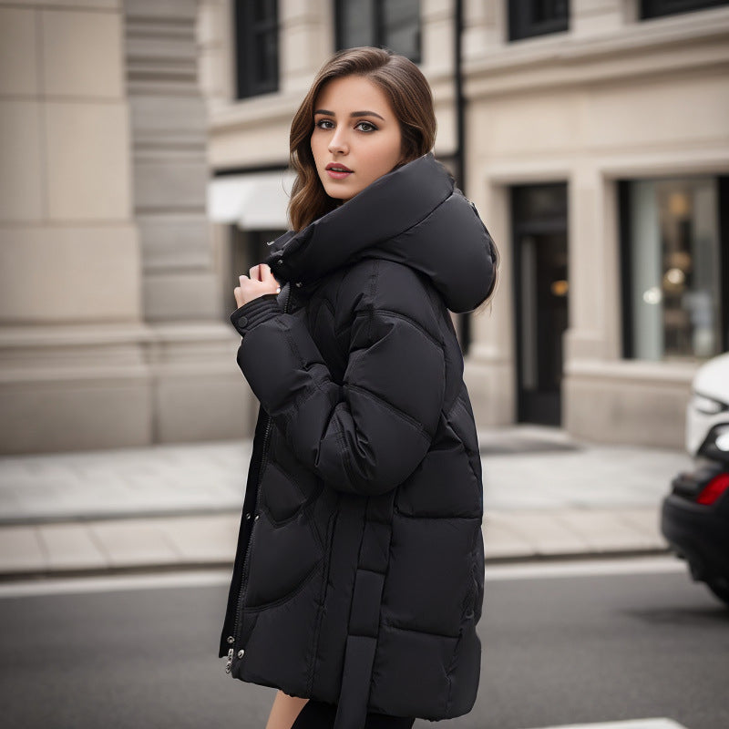 LIZ Kpop Style Versatile Cotton -Down Puffer Jacket