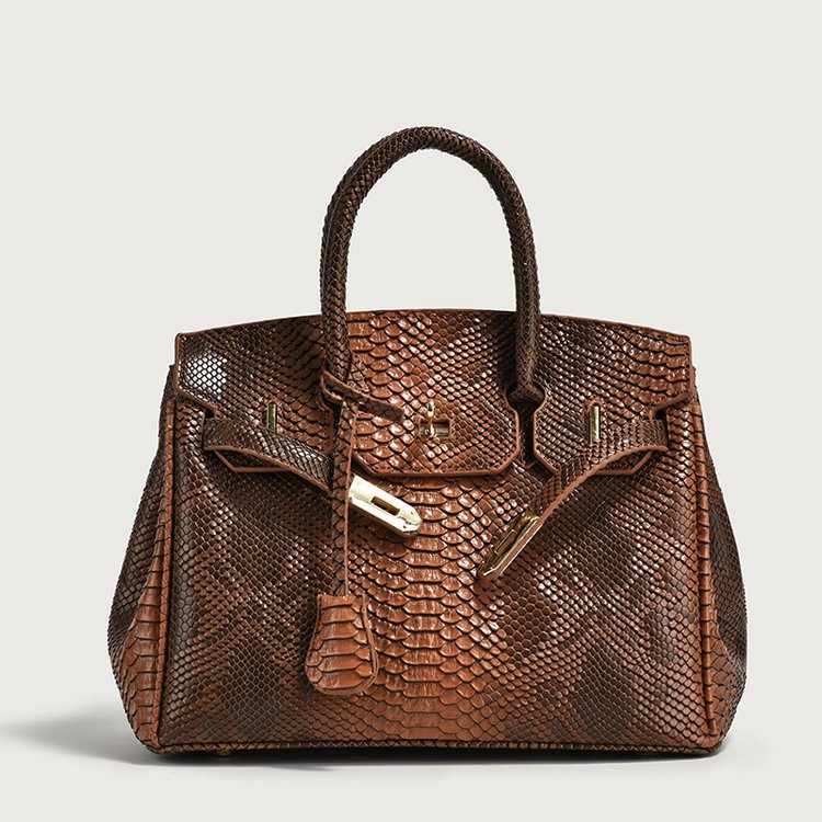 ROSE Crocodile Birkin Handbag